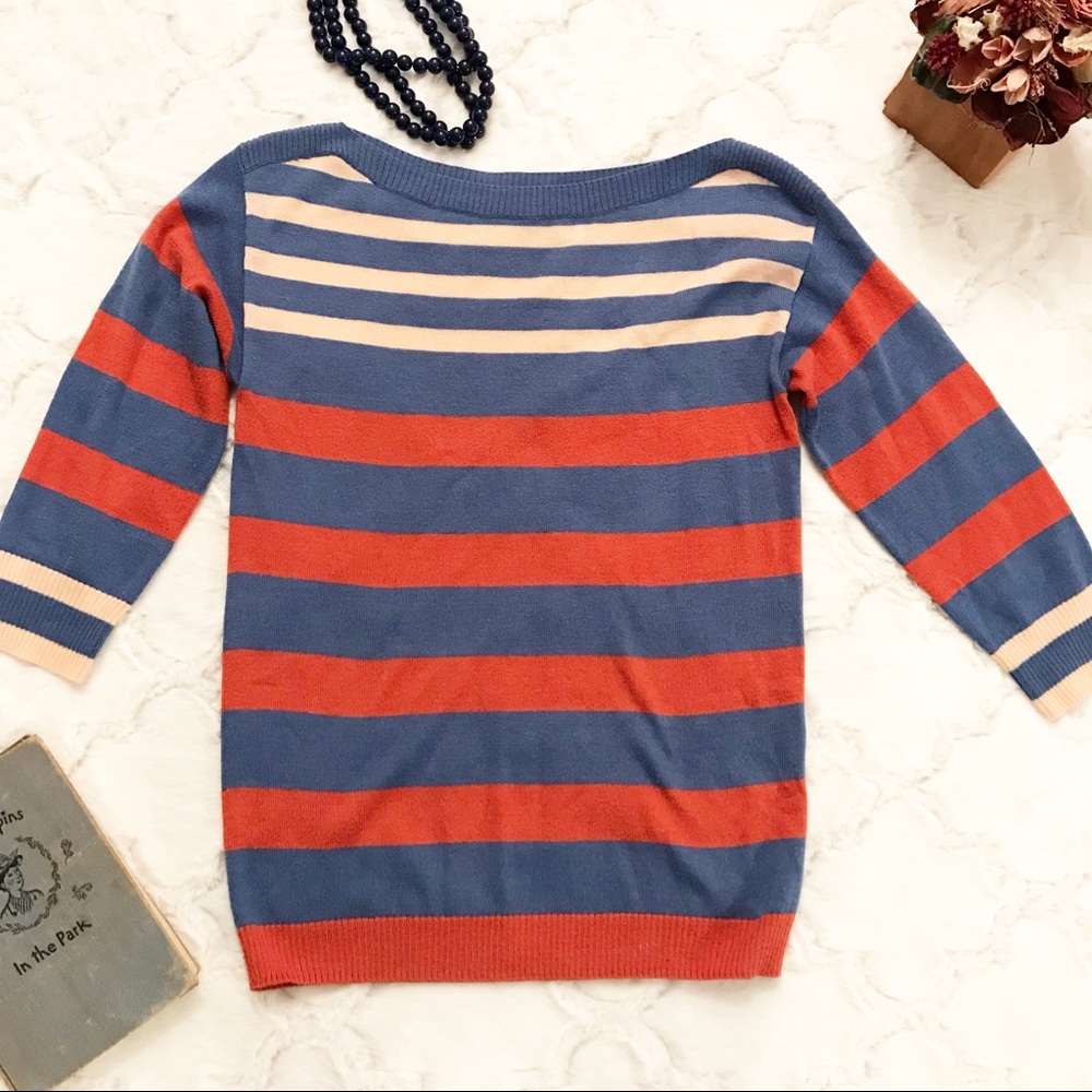 BP Nordstrom Retro Striped Lightweight Sweater